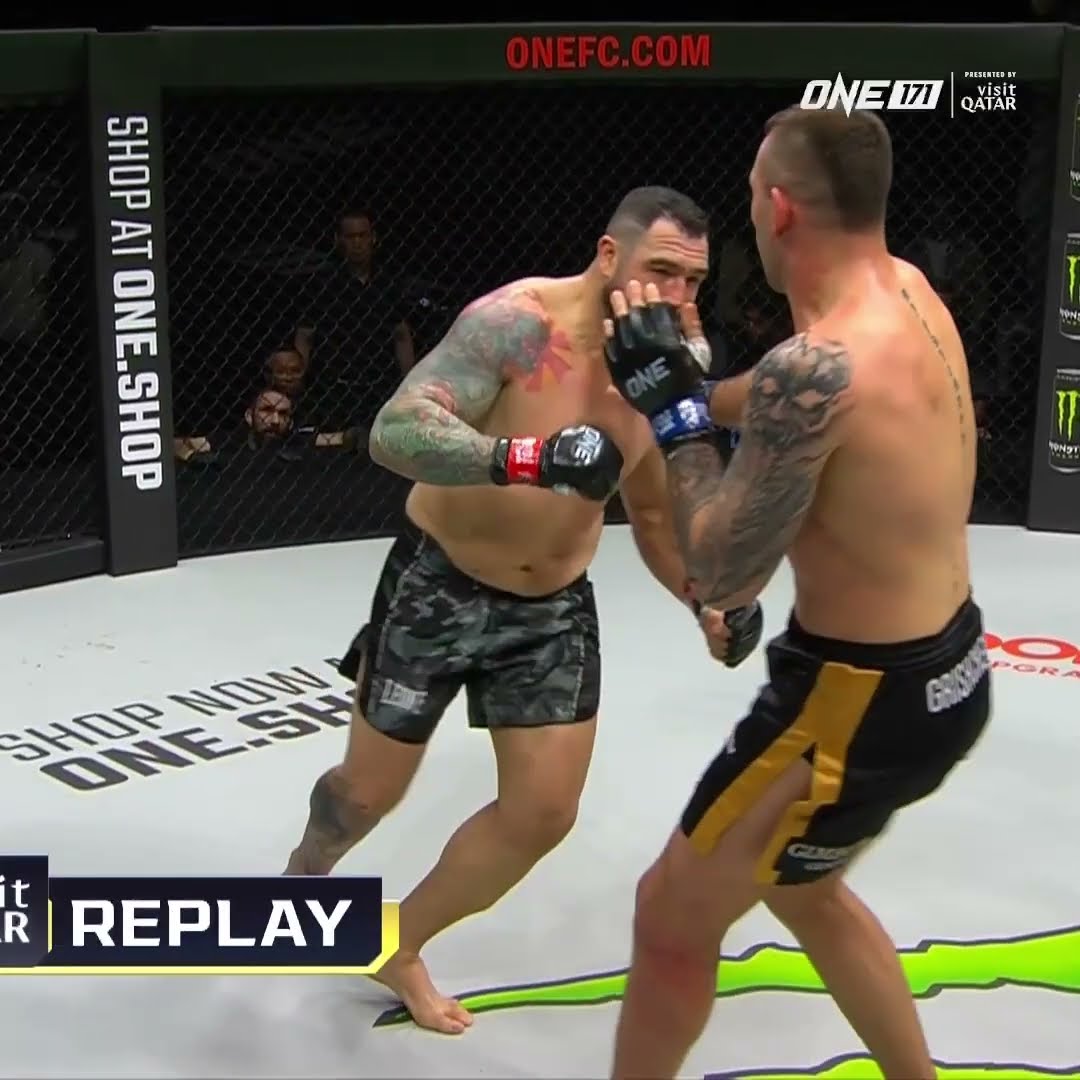 DEAD LEG ☠️ Kirill Grishenko chops down Mauro Cerilli for a first-round TKO!
