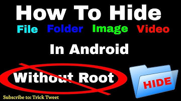 How to Hide Image, Videos, folders, files in Android (No app required) | Secret Android Trick