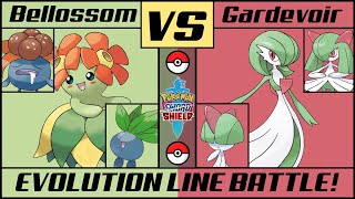 BELLOSSOM vs GARDEVOIR - Evolution Line Battle (Pokémon Sword/Shield)