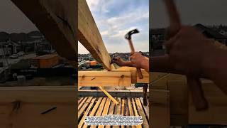 Traditional Roof Framing Technique | Securing a Timber Beam Connection.