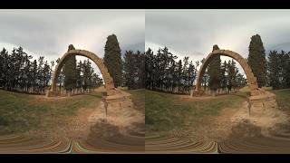 3D VR180 6K - EXTRAÑO arco romano o románico perdido por los páramos de  Cinca Medio - Santalecina