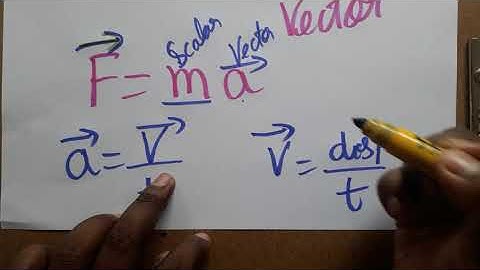 force is scalar or vector quantity