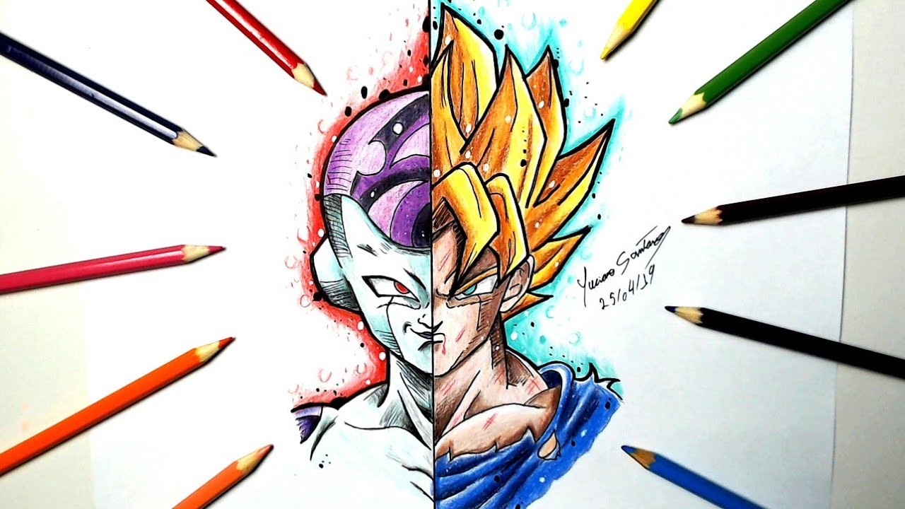 Como Desenhar o Goku - Passo a passo - How to Draw Goku 