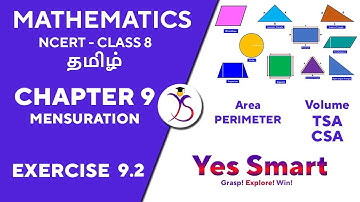 NCERT | CLASS 8 | EX 9.2 | MEASUREMENT ~ Edition 2022/11 [Tamil]