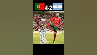 What.. || Portugal vs Argentina Highlights imaginary 2090 #ronaldo #football #messi