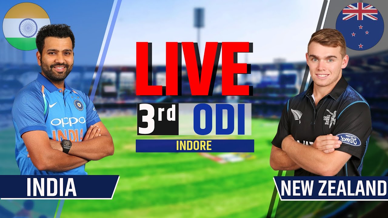 India vs New Zealand 3rd ODI Live Score and Commentary IND vs NZ 3rd ODI Live Score 2023 Series