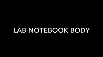 Lab Notebook with Second Page for Data