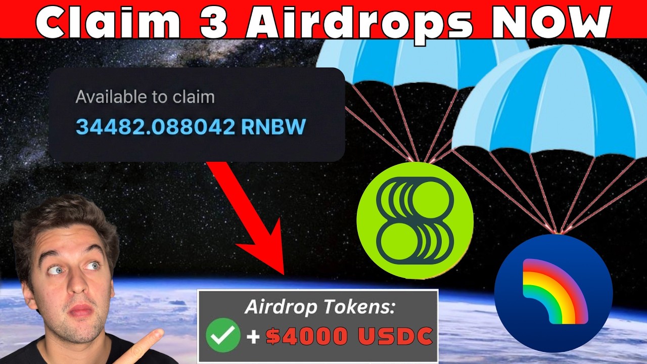 Claim 3 Airdrops NOW - Do This Now