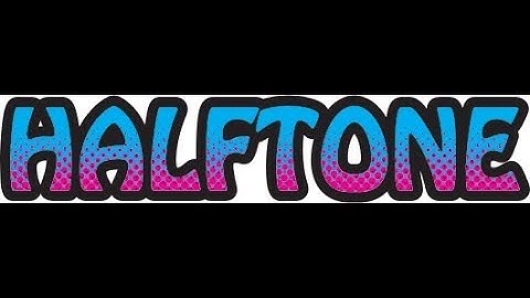 Halftone Text Effect -CorelDraw Tutorial-