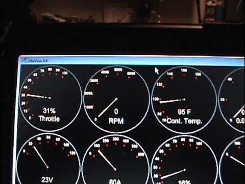 Zilla controller on a converted Chevy S10 EV using Zilla_Viewer YouTube
