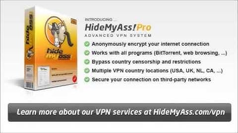 Hide IP/Hide My Ass (How to work HMA)