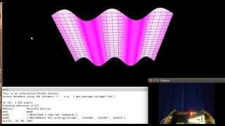 mpu6050 accelerometer+gyro+temperature sensor demo using the vLabtool