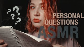 ASMR Asking Your Extremely Personal Questions • Whispered, Writing Sounds