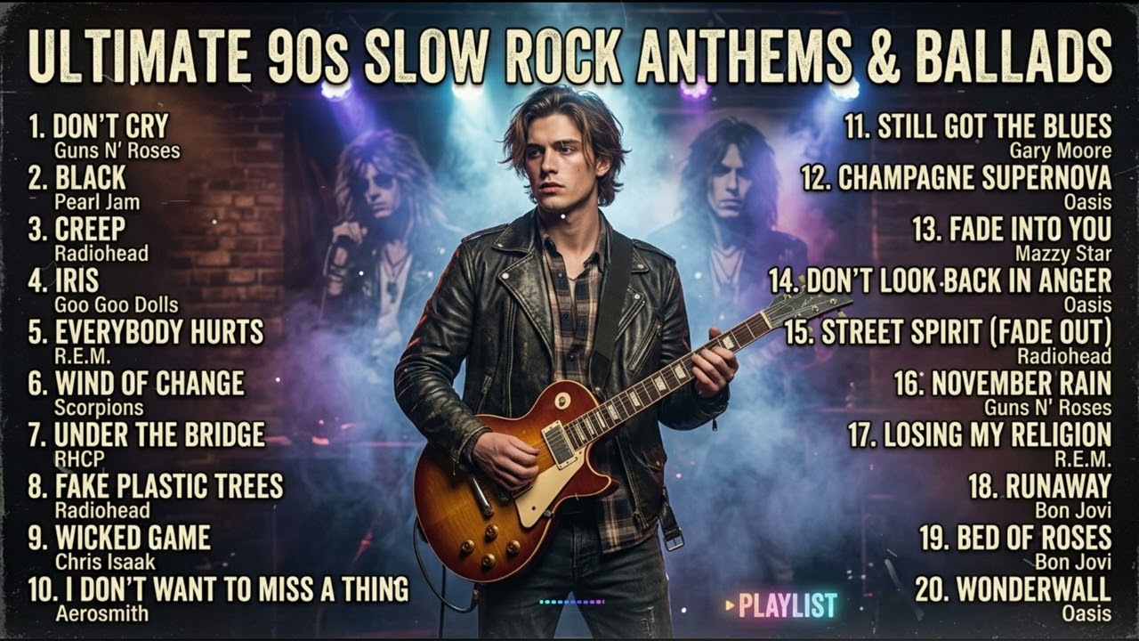 Greatest Slow Rock Hits of the 90s – Nostalgia Vibes
