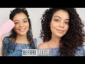 HOW TO DEFINE CURLS USING THE TANGLE TEEZER - CURLY HAIR ROUTINE