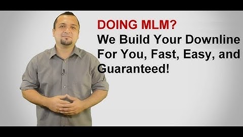 Build your downline - using our automated system