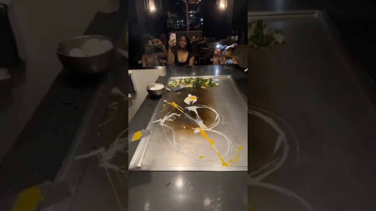 Juggling eggs into hearts 🥚❤️ | Hibachi skills on fire 🔥 