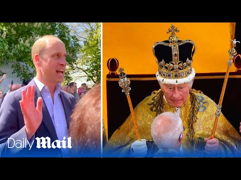 Prince william reveals king charles's 'neck hurt' from hefty crown during coronation
