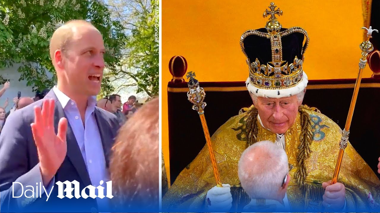 Prince William reveals King Charles’s ‘neck hurt’ from hefty crown during coronation