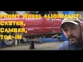Front Wheel Alignment - Caster, Camber & Toe