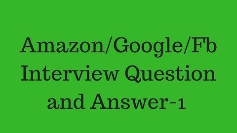 Amazon Job Interview Question and Answers | Check an array is Consecutive array