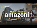 My last week at amazon vlog software engineer journey  anshika gupta