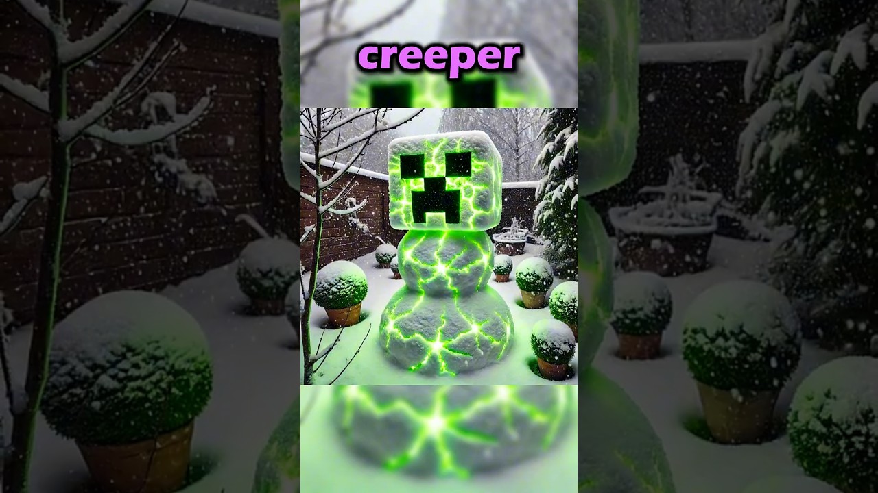 Minecraft Snowman Project ☃️🤣