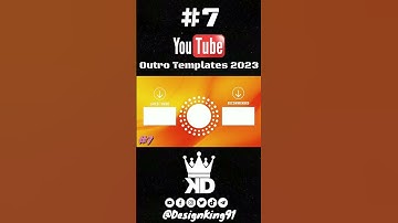 YouTube Outro Templates 7 For YouTube Channels 2023 No Text+ No Copyright + Free Download