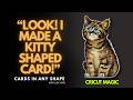 Look! I Made A Kitty-Shaped Card | DIY Card Making &amp; Cricut Tutorial | Cards in Any Shape