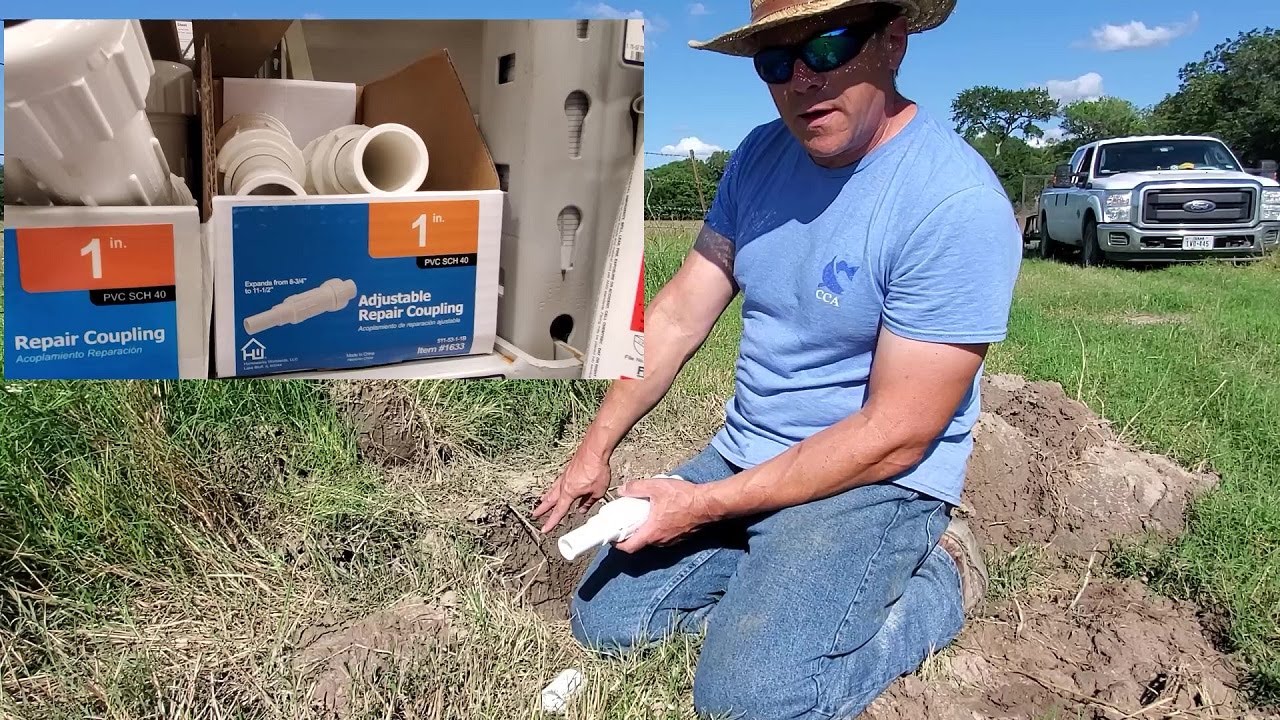 How to Repair a PVC Water Line YouTube