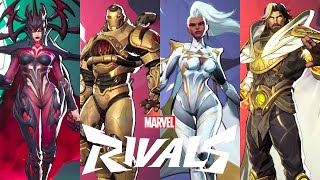 Marvel Rivals Alpha - All Characters \& Skins Showcase (4K 60FPS)