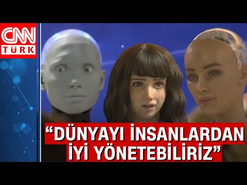 Robotlar basın toplantısı düzenledi: \