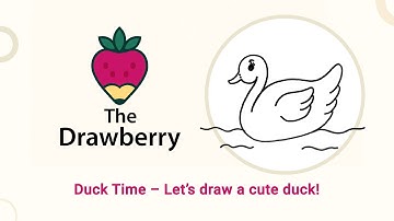 🦆 Duck Day – Let’s Draw a Cute Little Duck! | The Drawberry