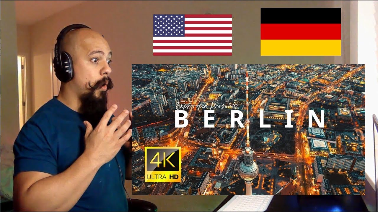 American Reacts To Berlin Germany 🇩🇪 in 4K ULTRA HD 60 FPS by Drone