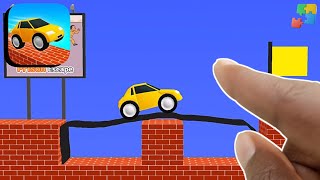 Draw Bridge Puzzle Drawing Game | Drawing Puzzle Gameplay | Bridge Drawing Car Escape Game screenshot 3