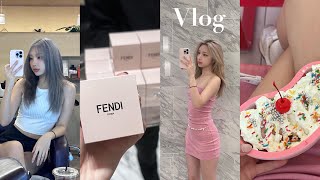 VLOG🇰🇷🇸🇬 머리 염색 •쇼핑🛍️ • 네일 💅🏻•각종 이벤트(펜디,록시땅,러쉬) • 아이스크림 뮤지엄 | 싱가폴 유학생 일상 브이로그