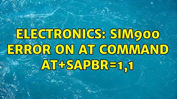 Electronics: SIM900 Error on AT Command AT+SAPBR=1,1 (3 Solutions!!)