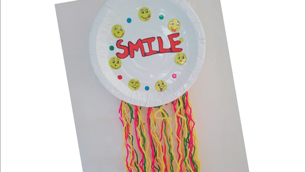 paper plate wall hanging YouTube