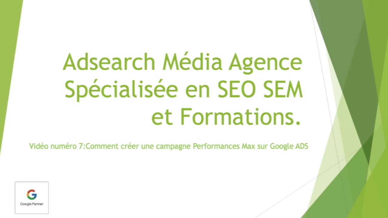 Comment créer une Campagne Google ADS Performance Max - YouTube