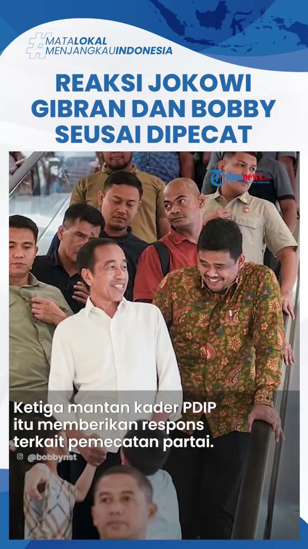 Reaksi Santai Jokowi, Gibran dan Bobby seusai Dipecat PDIP: Hormati Putusan Partai, Tak Ambil Pusing