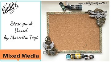 Step by step Mixed Media Tutorial - Steampunk board by Marietta Tégi