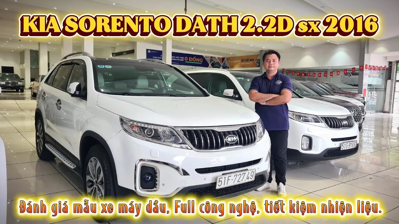 🚘 Review Kia Sorento 2.2D máy dầu cao cấp 2016, 1 chủ mua mới, giá mềm.