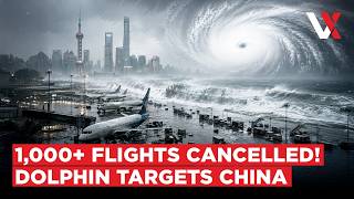 China On Red Alert | 99,000 Evacuated, 1,300+ Flights Cancelled As Typhoon Dolphin Closes In |VERTEX