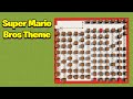 Super Mario Bros Theme Note Blocks Tutorial Super Mario Bros Theme Note Blocks Tutorial