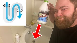 Pipe Friendly Drain Cleaner! Green Gobbler Demo (Sink AND Tub