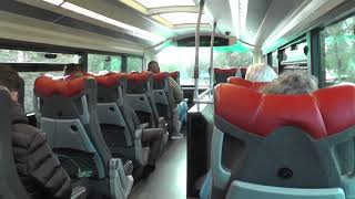 Bus interior moving with passengers daytime NO FEE ROYALTY FREE VIDEO