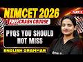 NIMCET 2026 PYQ Of English  | NIMCET MCQs SERIES |  | BY Kriti Ma'am