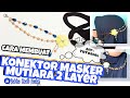 DIY (49) || Cara Membuat Konektor Masker Mutiara 2 Layer || DIY Mask Connector