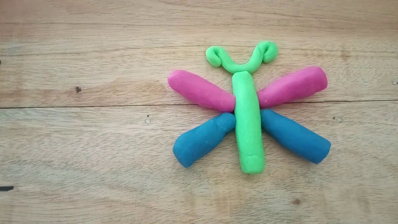 Cara Membuat Kupu Kupu Dari Plastisin Lilin Tutorial Membuat Kupu Kupu Plastisin Youtube