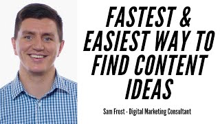Full The Fastest (And Easiest) Way To Find Content Ideas With NO Extra Tools Or Software News